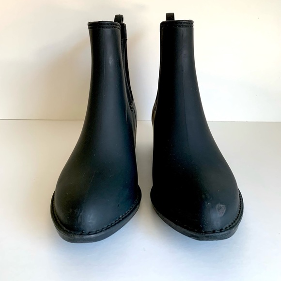 Jeffrey Campbell Stormy Rain Boot Black Booties - Picture 3 of 7
